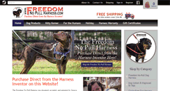 Desktop Screenshot of freedomnopullharness.com